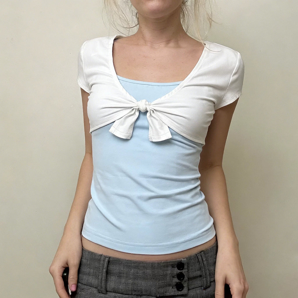 LaPose - Runa Tie Front Shrug Set