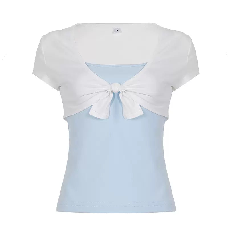 LaPose - Runa Tie Front Shrug Set