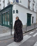 Ryann Spotted Lapel Faux Fur Coat [WBFVQTX8]