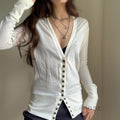 Saachi Button-Up Knit Top [AT4QG7LK]