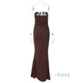 Sadee Backless Bodycon Maxi Dress [V8KX7919]