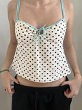 Salma Polka Dot Cami Top [FUE6BF35]