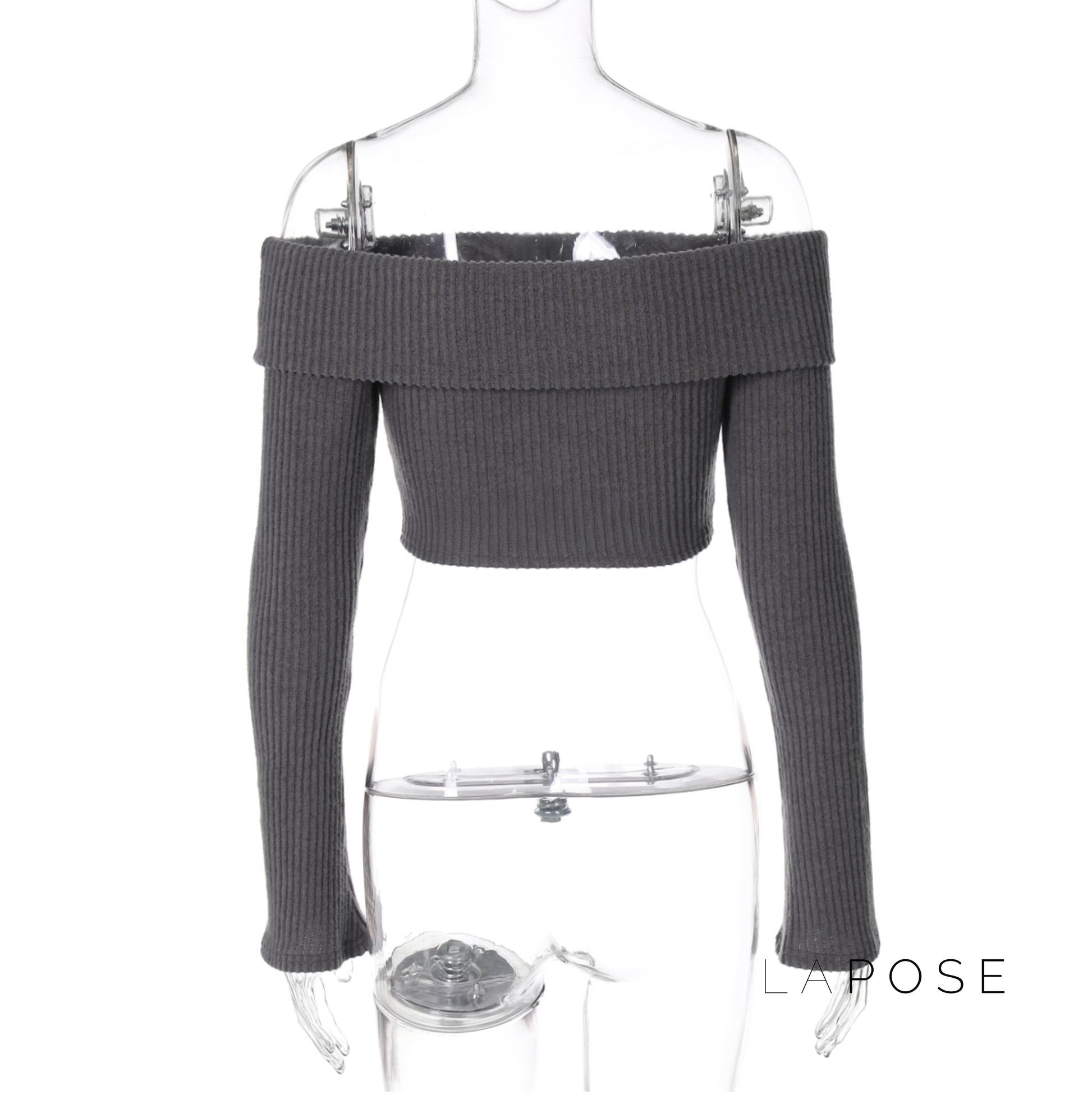 Samaria Ribbed Off Shoulder Top [MTHBZBKC]
