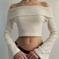Samaria Ribbed Off Shoulder Top [J4I1RS1N]