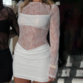Samayah Lace Bodycon Mini Dress [QJM11Q2S]