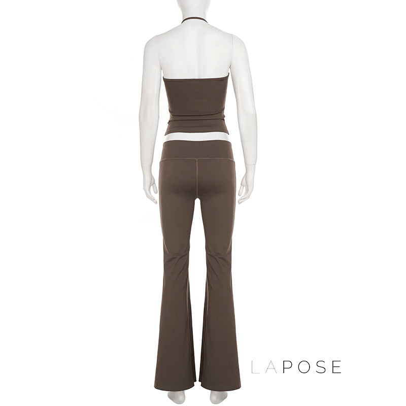 Samyra Halter Backless Pant Set [ZWKUMOR5]