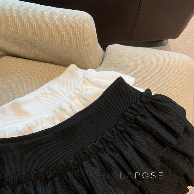Sania A-Line Tiered Mini Skirt [6E08VUY2]