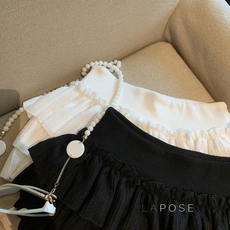 Sania A-Line Tiered Mini Skirt [YZJ5W5GJ]