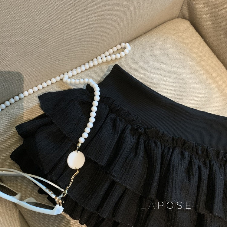 Sania A-Line Tiered Mini Skirt [XFA0Z7QK]