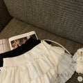 Sania A-Line Tiered Mini Skirt [09NUFT75]