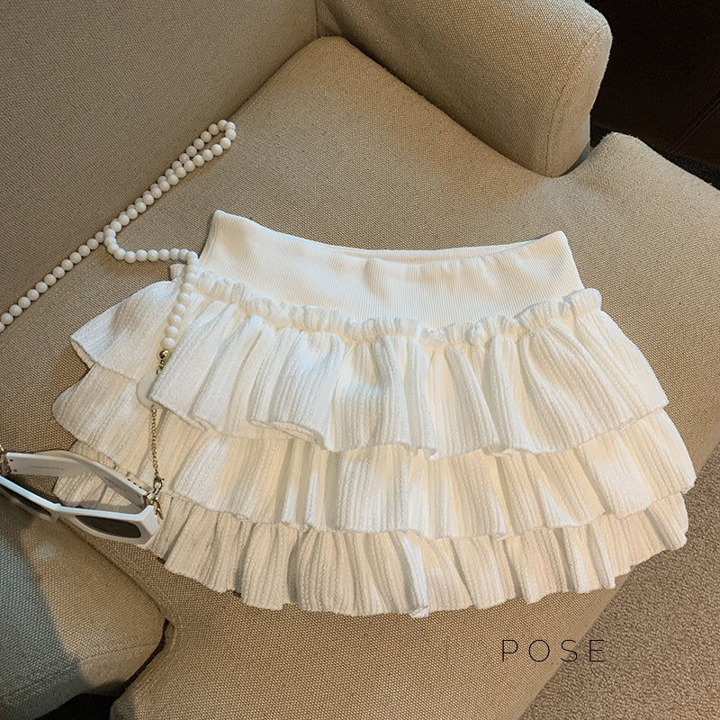 Sania A-Line Tiered Mini Skirt [F8G7NGJO]