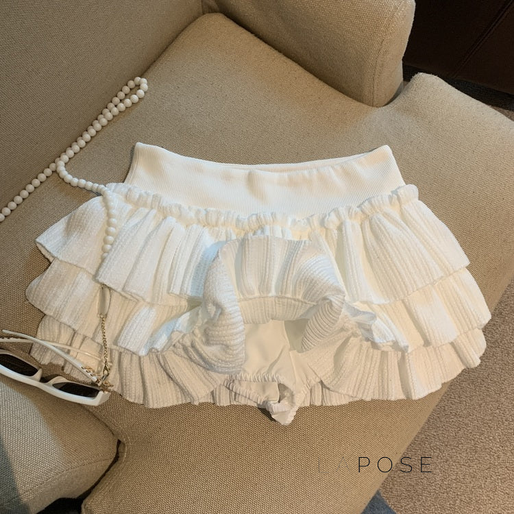 Sania A-Line Tiered Mini Skirt [MCUG4HD4]