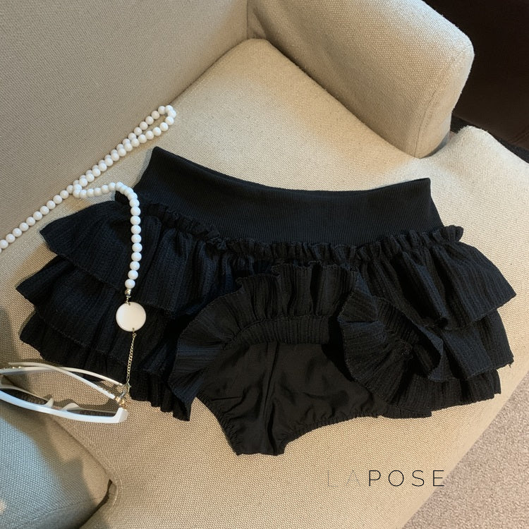 Sania A-Line Tiered Mini Skirt [0O7Z4GYR]