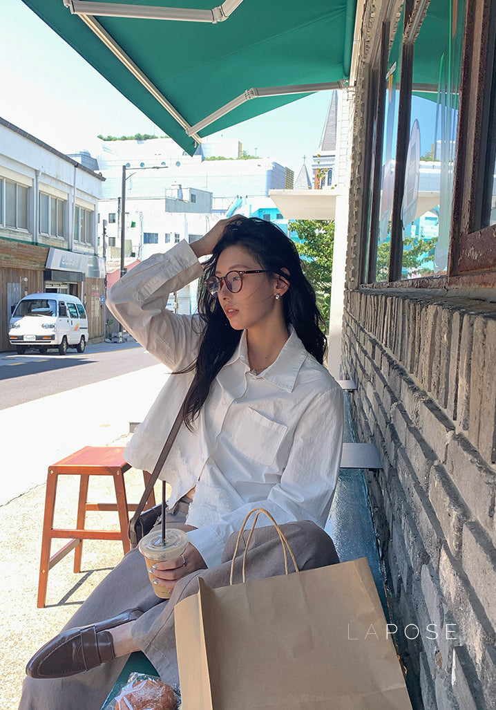 Sanya Cropped Ruffled Shirt [ZEKZDPM3]