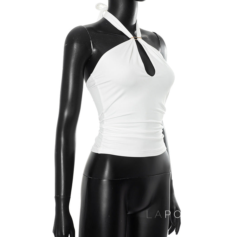 Sanya Metal Ring Halter Top [O5JLDTJC]