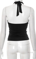Sanya Metal Ring Halter Top [FWSRZQRL]