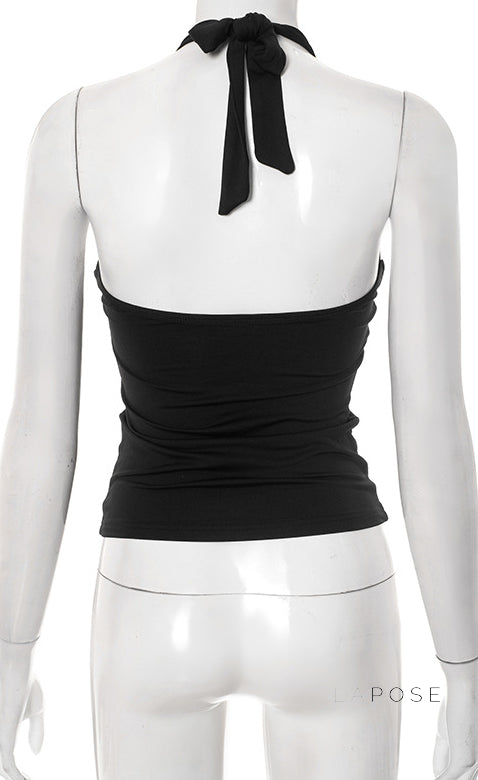 Sanya Metal Ring Halter Top [FWSRZQRL]