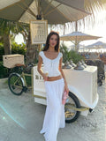 Saray Embroidered Cutout Skirt Set [BM1LV329]