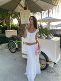 Saray Embroidered Cutout Skirt Set [YM8QJN9R]