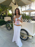 Saray Embroidered Cutout Skirt Set [8G8TDV98]