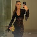 Sariyah Sheer Lace Maxi Dress [NI0JN36J]