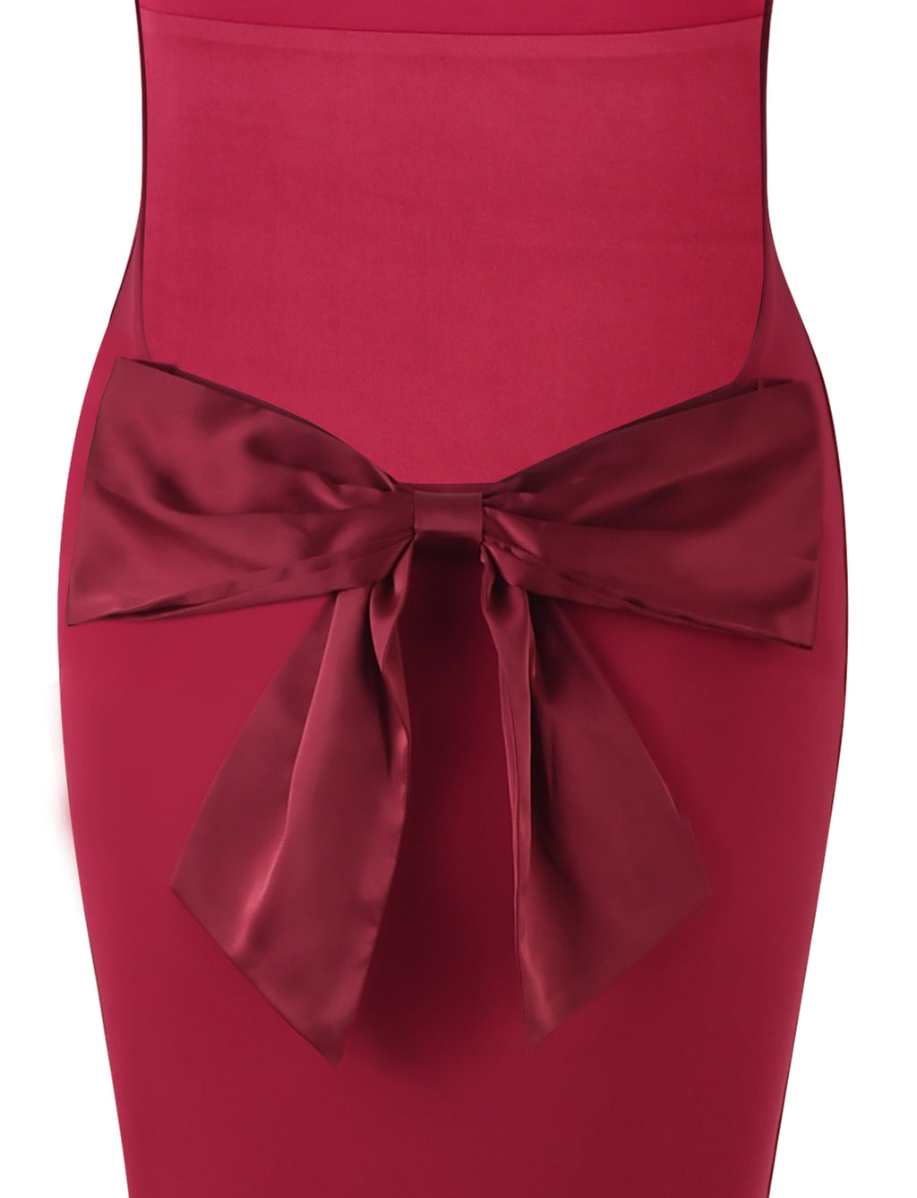 LaPose Sasha Satin Bow Maxi Dress
