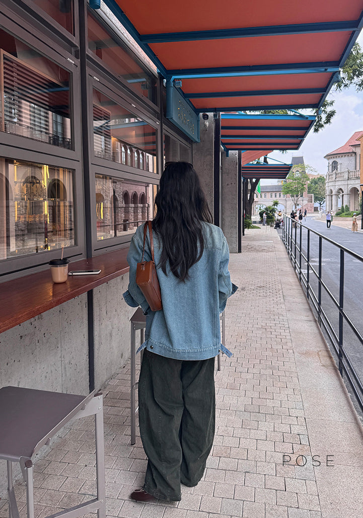 Saydee Panelled Washed Denim Jacket [2UCY4ZC0]