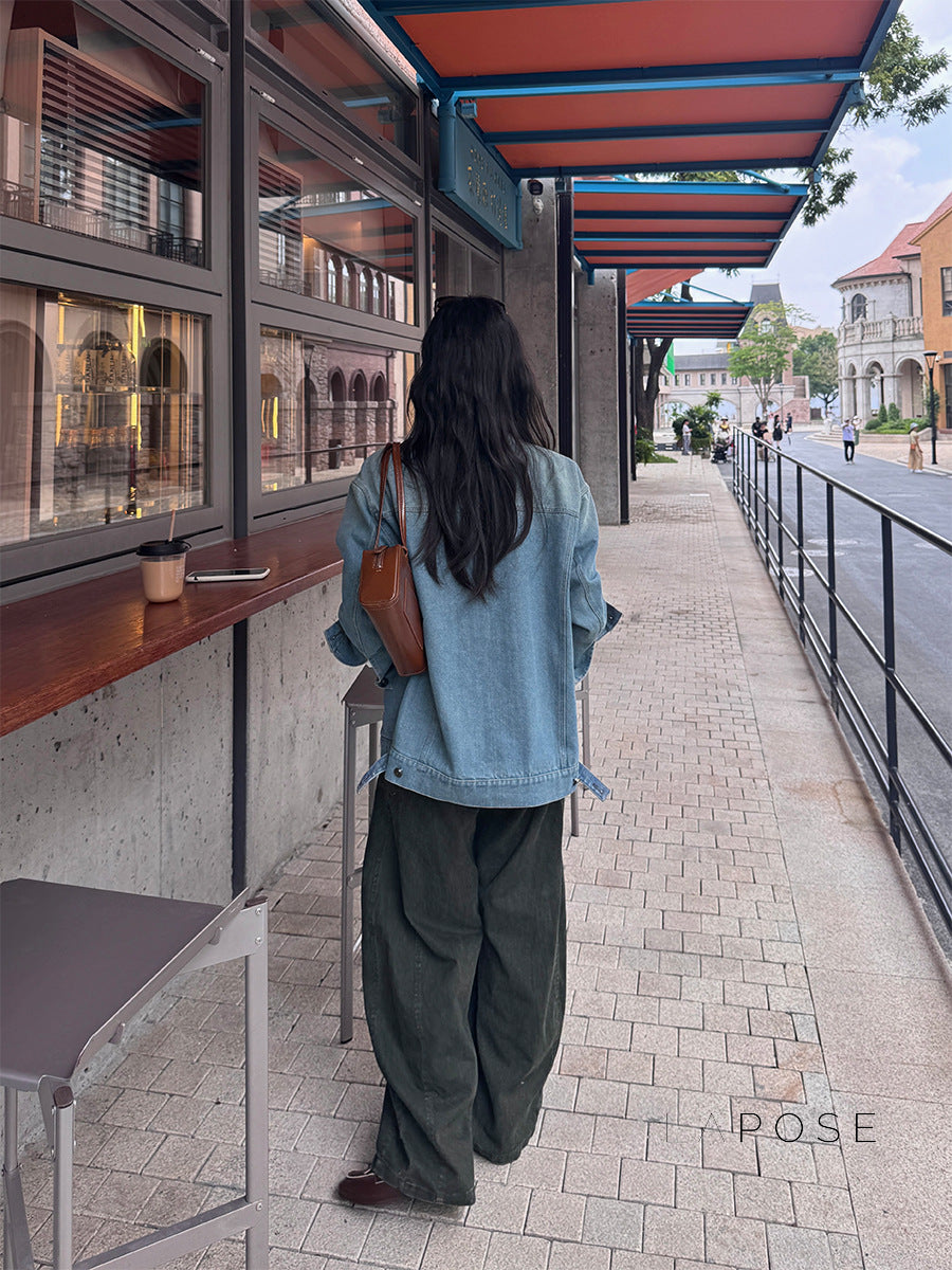 Saydee Panelled Washed Denim Jacket [SBDVSMOQ]