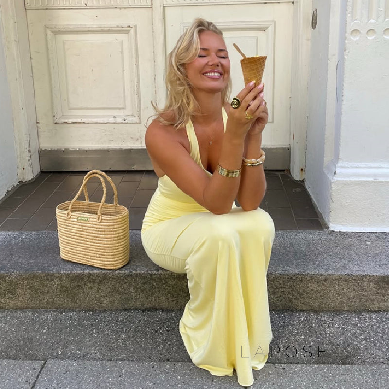 Scarlett Backless Halter Maxi Dress [EIPDRUV7]