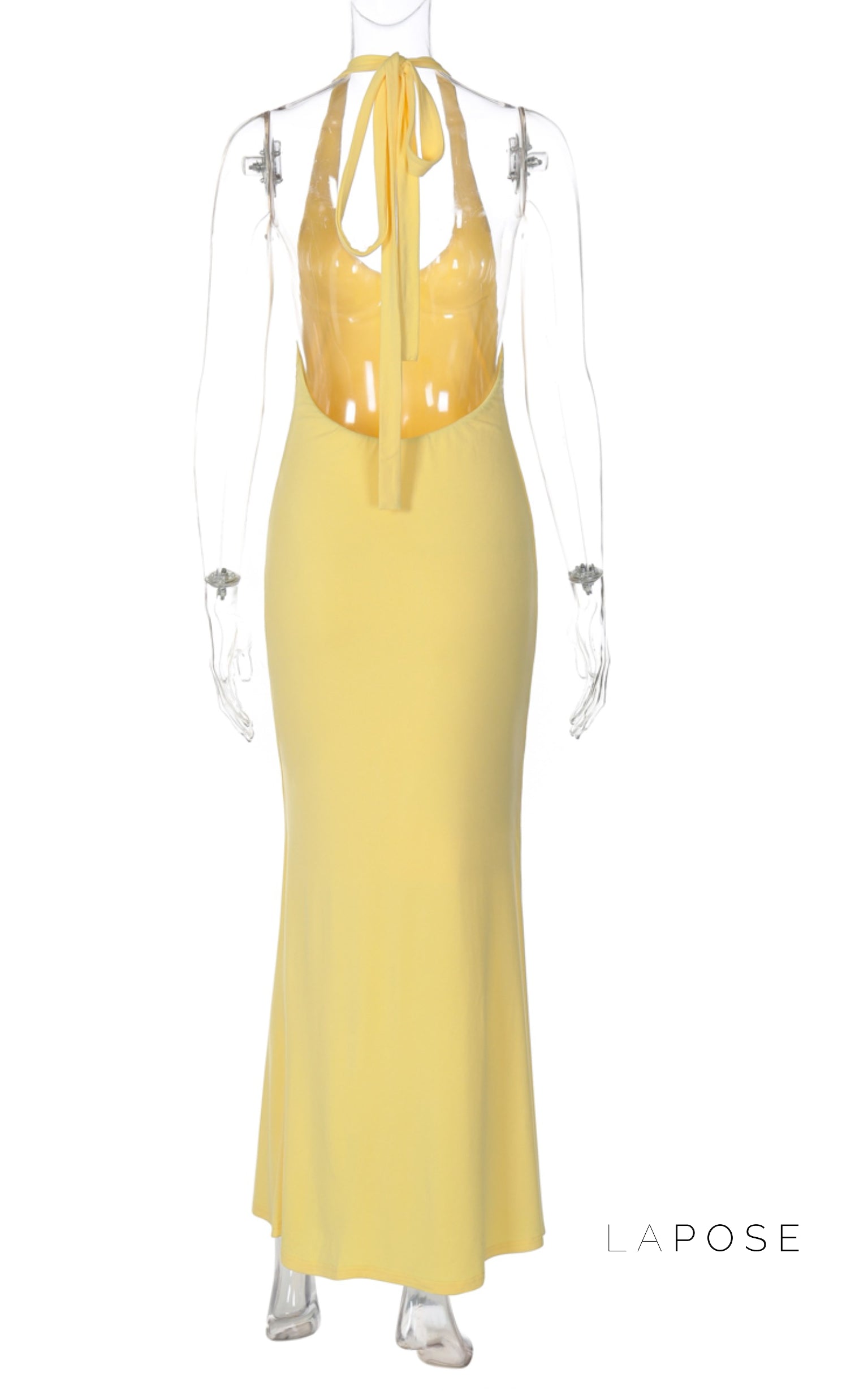 Scarlett Backless Halter Maxi Dress [KMTFBT1D]