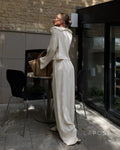 Sedona Ruffled Wide-Leg Pant Set [34IIHRFX]