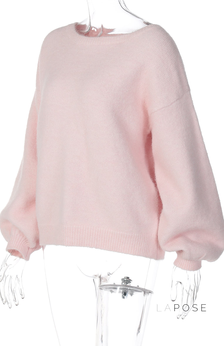 Selene Off Shoulder Knit Sweater [NY50XO3S]
