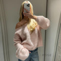 Selene Off Shoulder Knit Sweater [23XAGTT7]