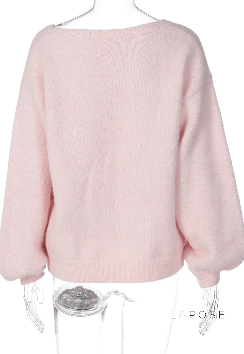 Selene Off Shoulder Knit Sweater [ZOSHHX0V]