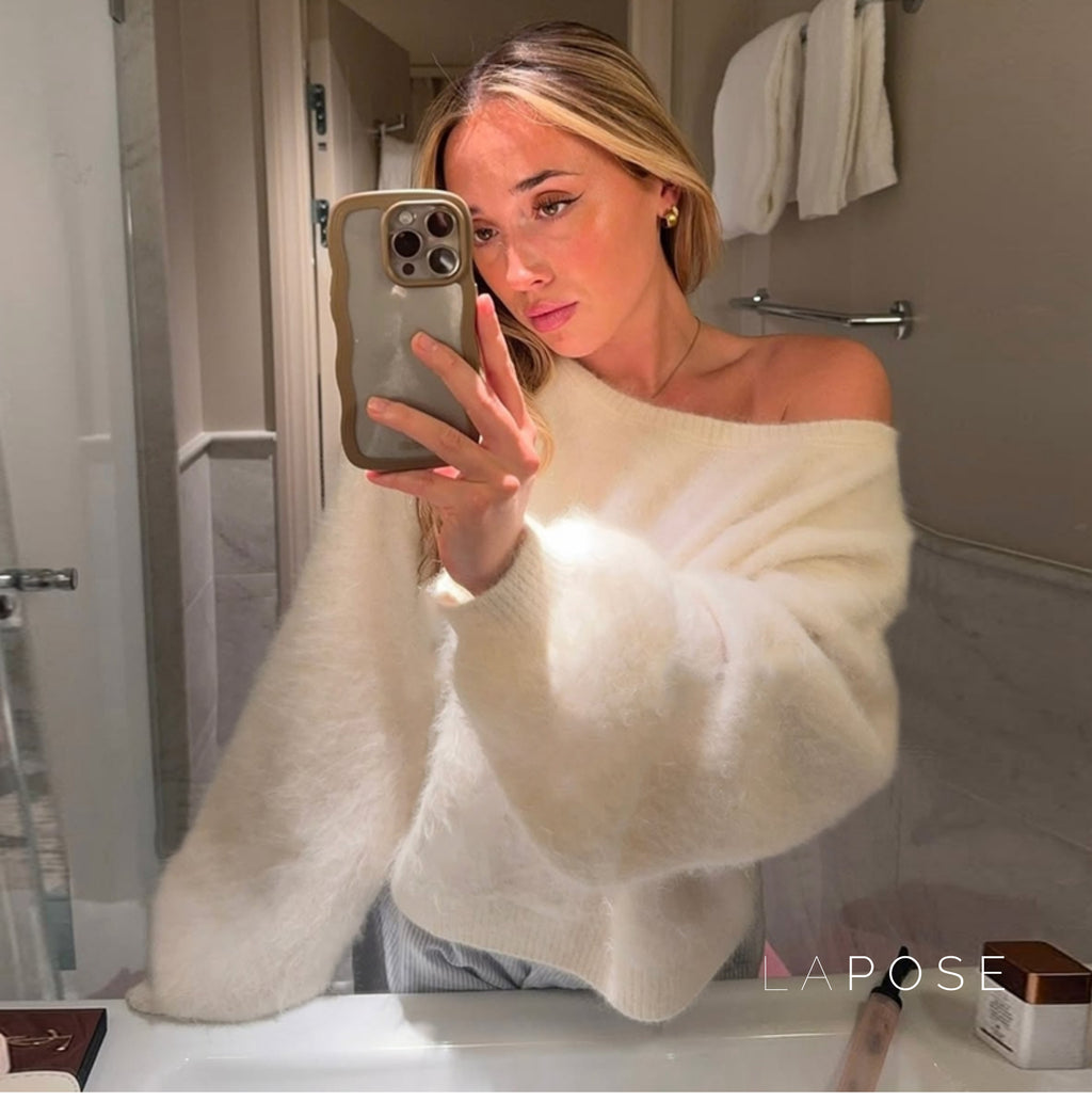 Selene Off Shoulder Knit Sweater [UUV4TAT4]