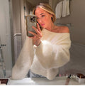 Selene Off Shoulder Knit Sweater [UUV4TAT4]