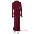 Sena Pleated Bodycon Midi Dress [M0I76JLD]