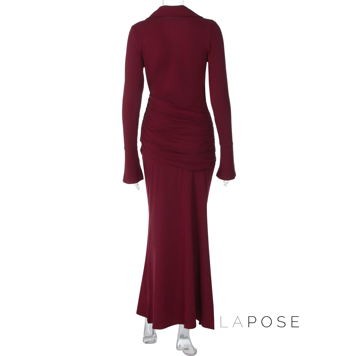 Sena Pleated Bodycon Midi Dress [M0I76JLD]