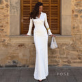 Sena Pleated Bodycon Midi Dress [GO0DR7MS]