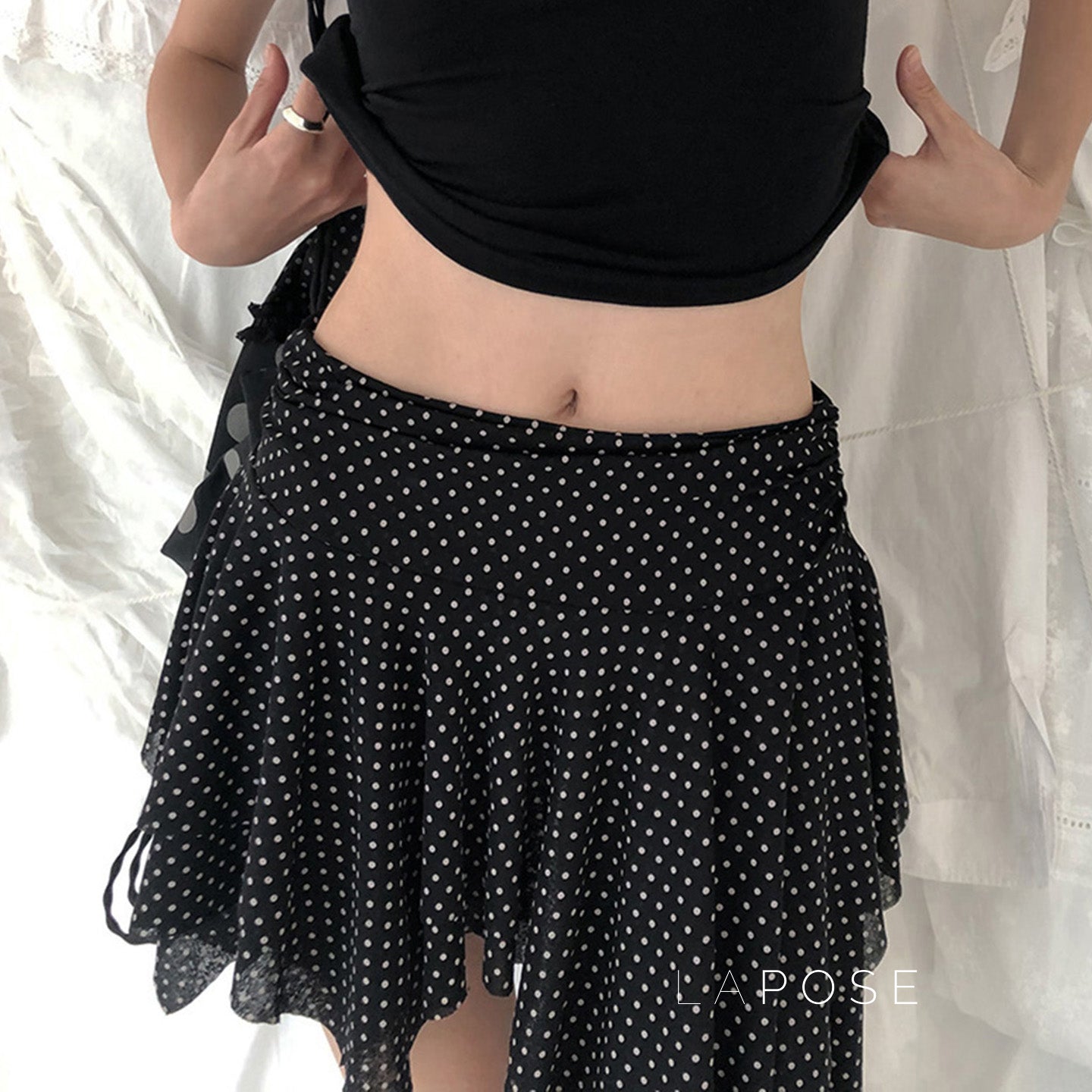 Sephora Asymmetric Polka Skirt [SQNN5PDU]