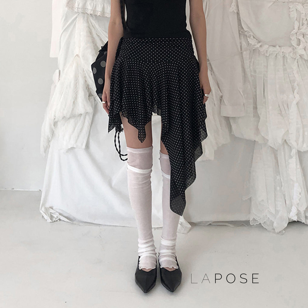 Sephora Asymmetric Polka Skirt [7JVTIP9J]