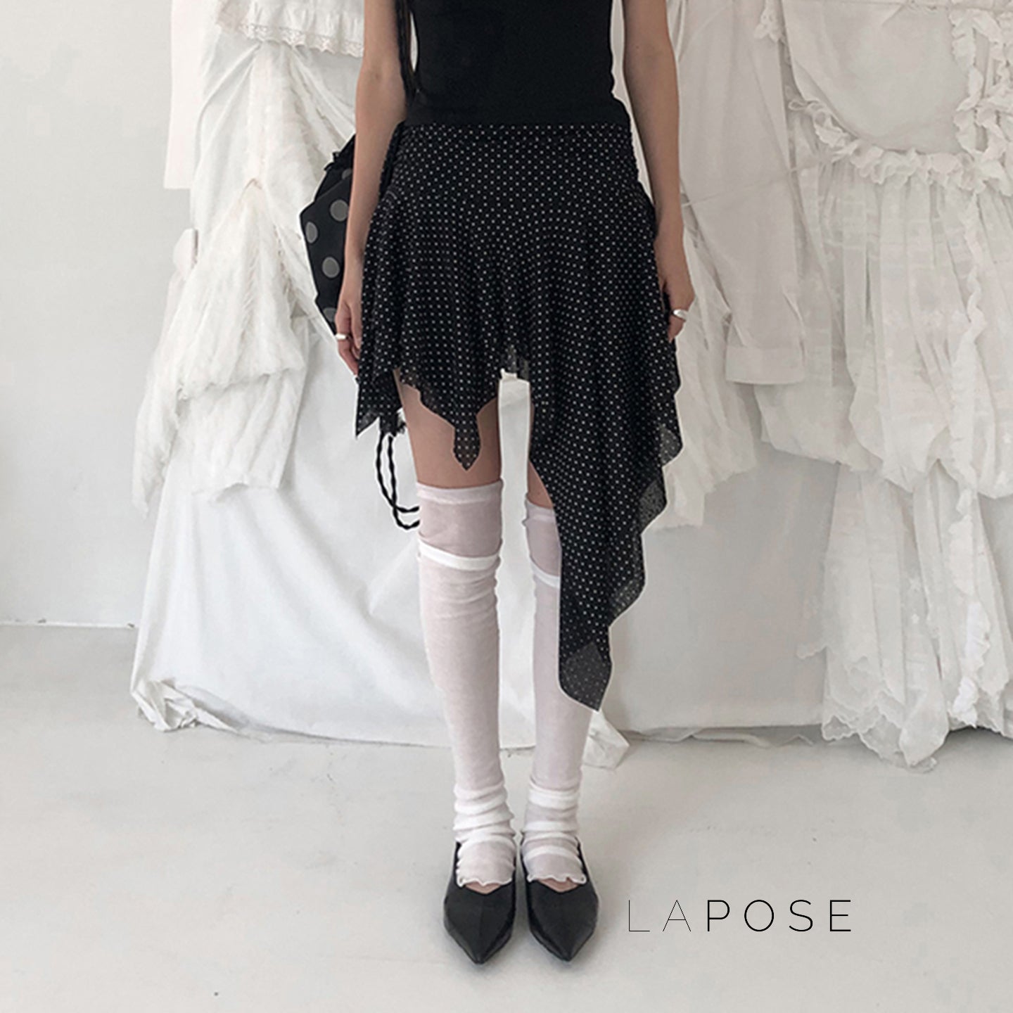 Sephora Asymmetric Polka Skirt [7JVTIP9J]