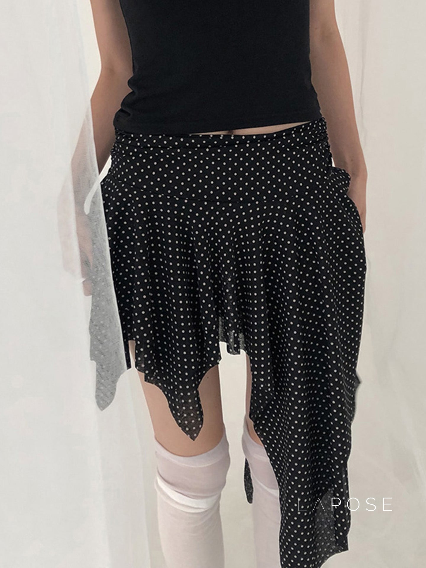 Sephora Asymmetric Polka Skirt [D71DC4QI]