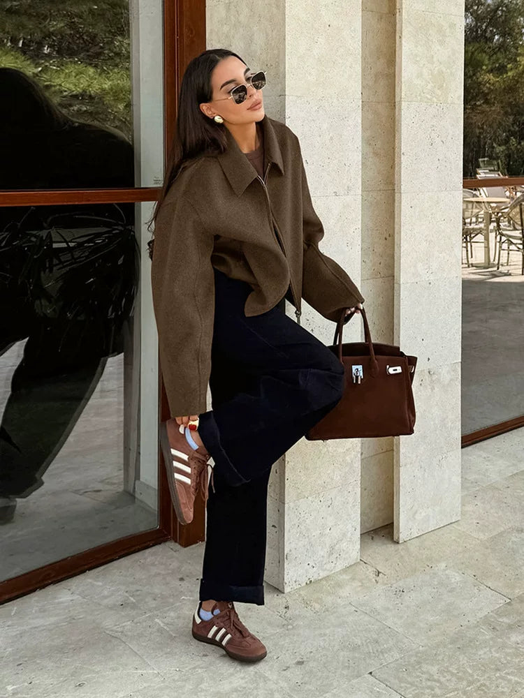 LaPose - Serena Notch Lapel Zip Jacket