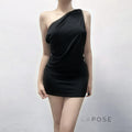 Serina Studded Halter Mini Dress [2PCNI4J2]
