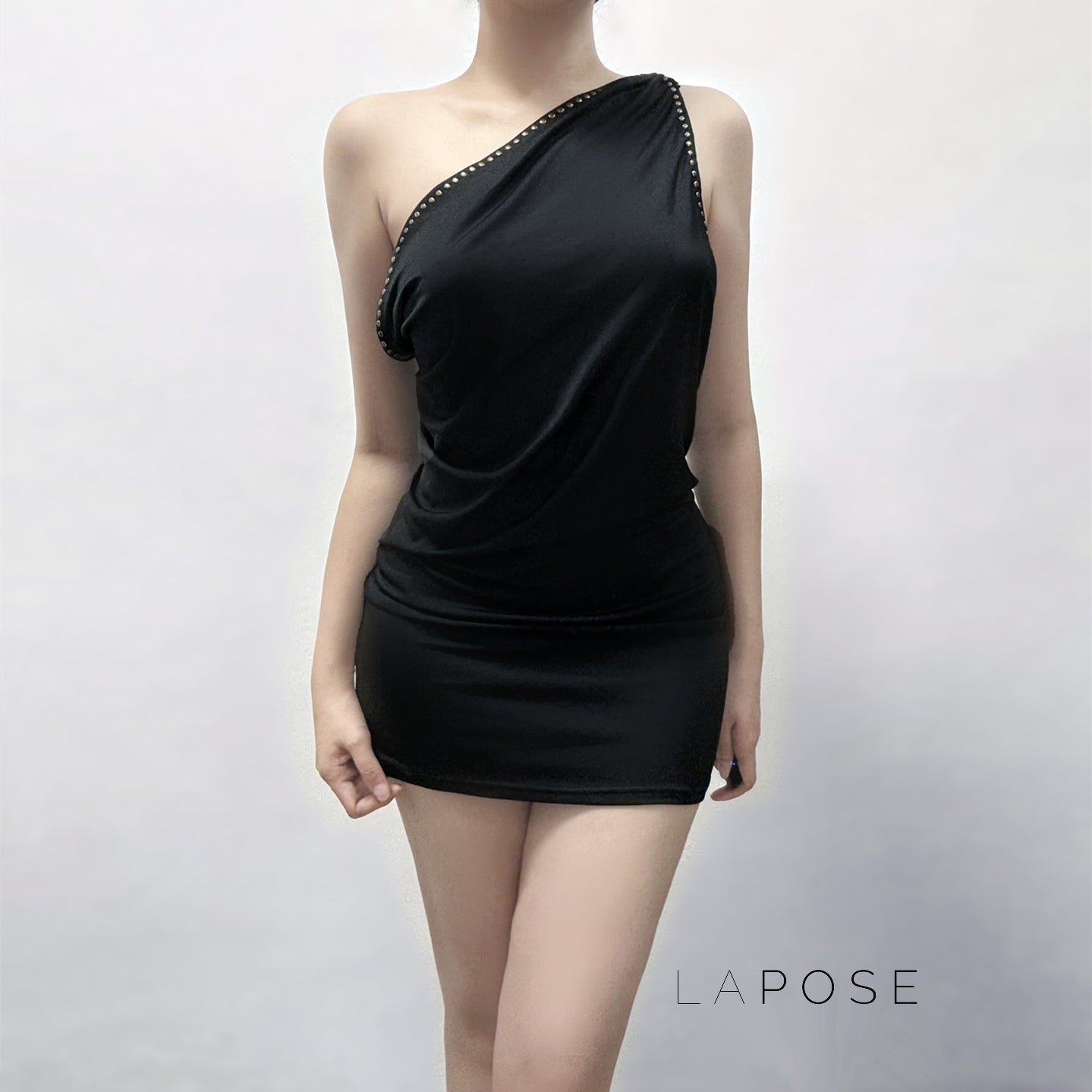Serina Studded Halter Mini Dress [2PCNI4J2]