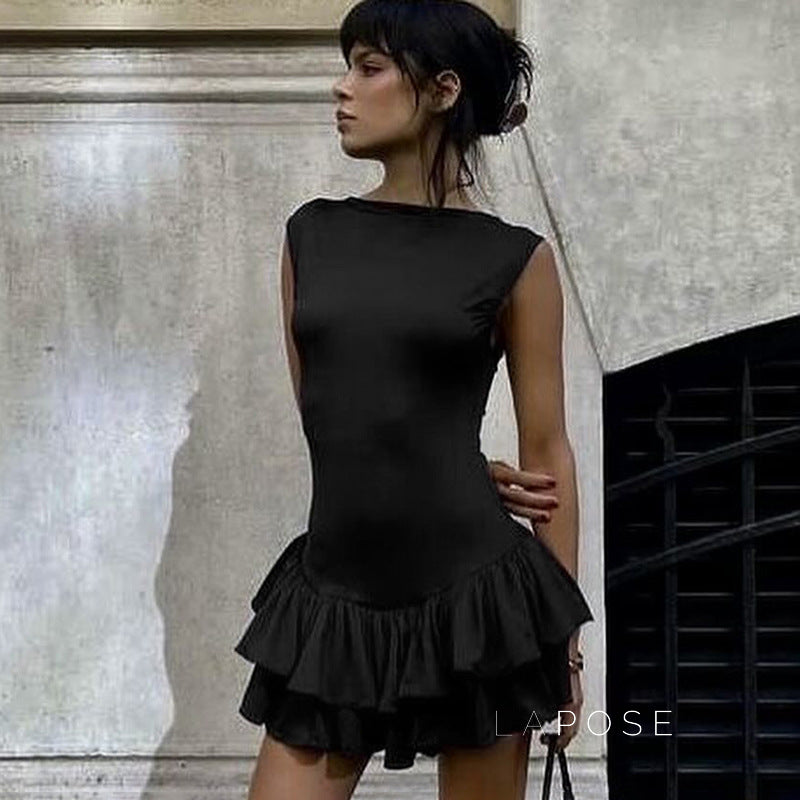 Shae Contrast Floral Mini Dress [JS5R6VRE]