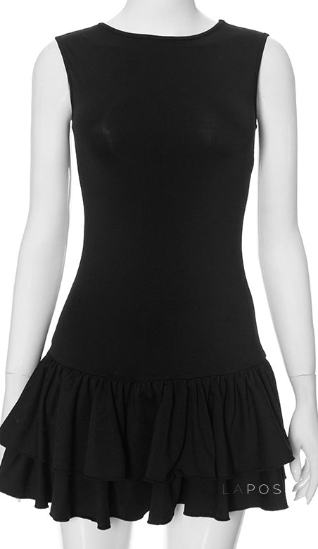 Shae Contrast Floral Mini Dress [RNPI3SZA]