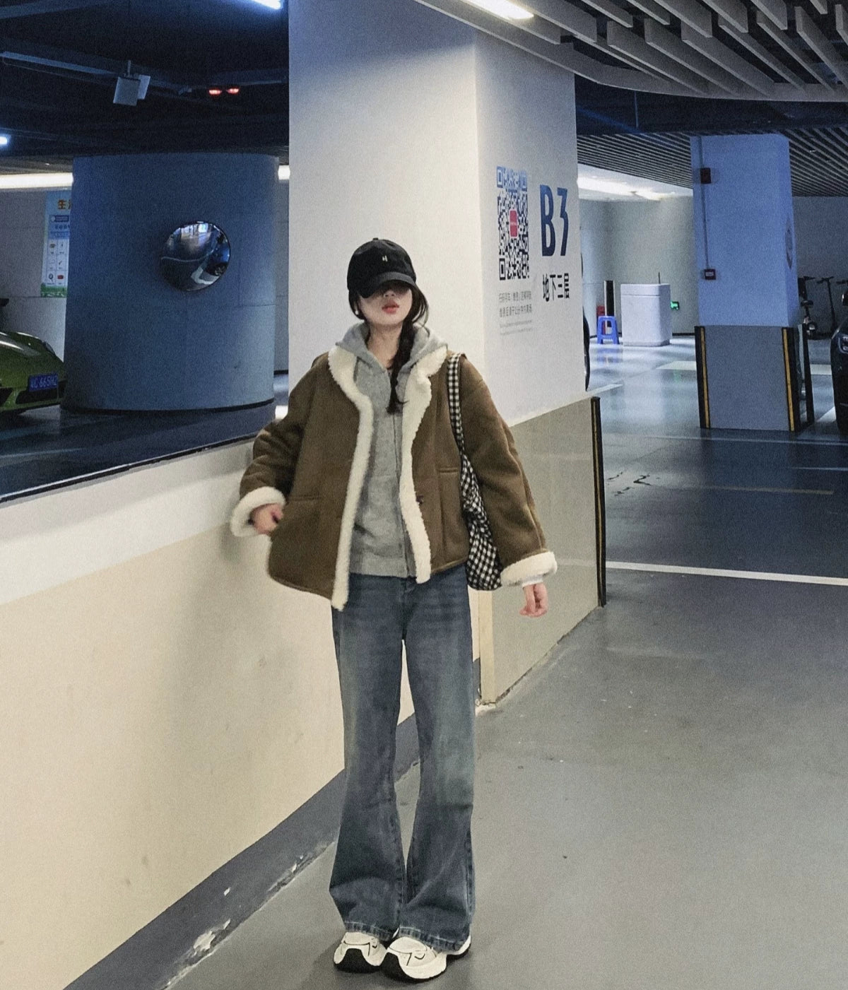 LaPose - Shai Faux Shearling Aviator Jacket