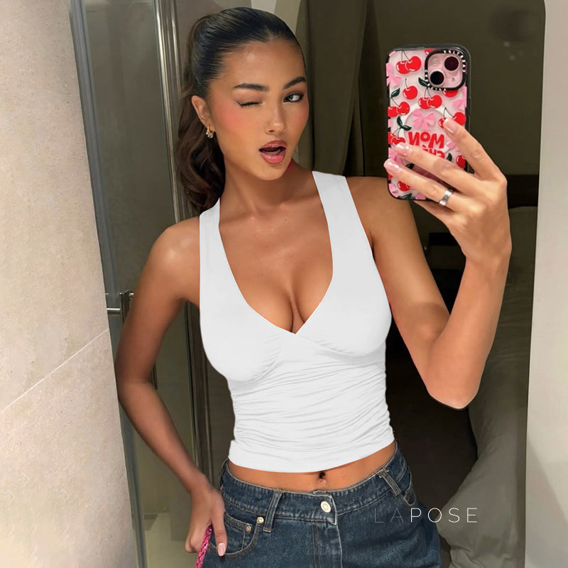 Shaina Ruched Racerback Tank
